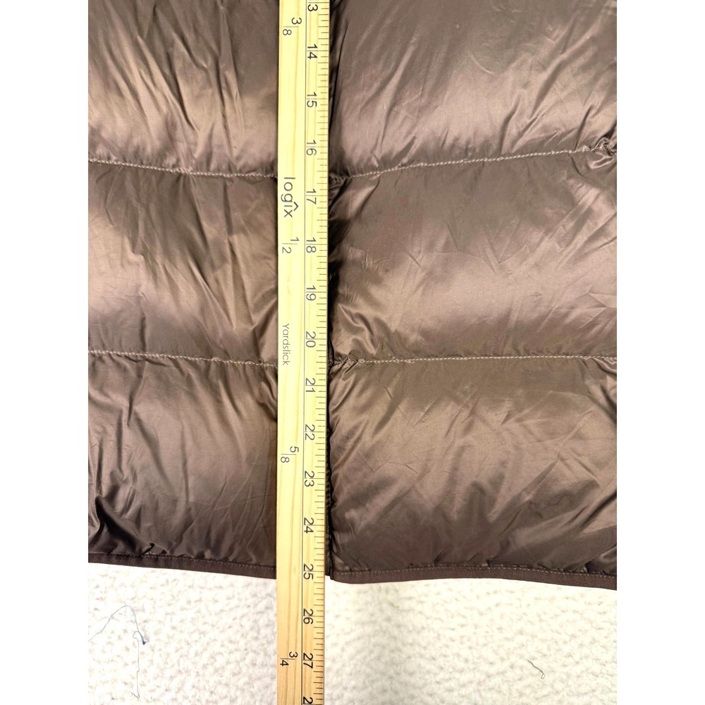 UNIQLO Ultra Light Down Vest Women M Brown Puffer Gorpcore Hiking Utility - Picture 5 of 6